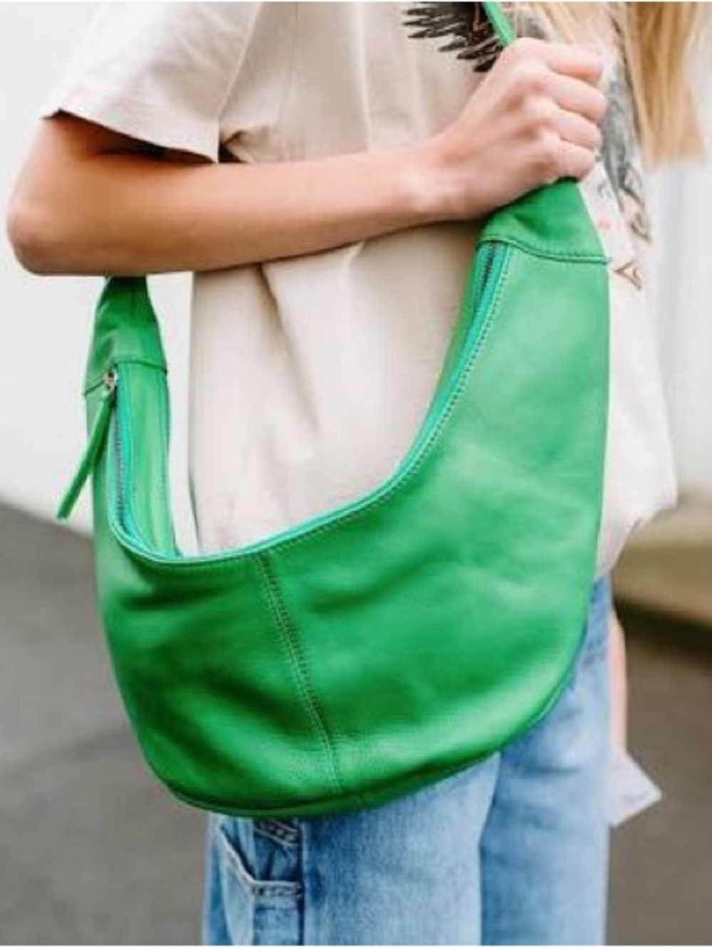 Free People idle hands sling bag in green